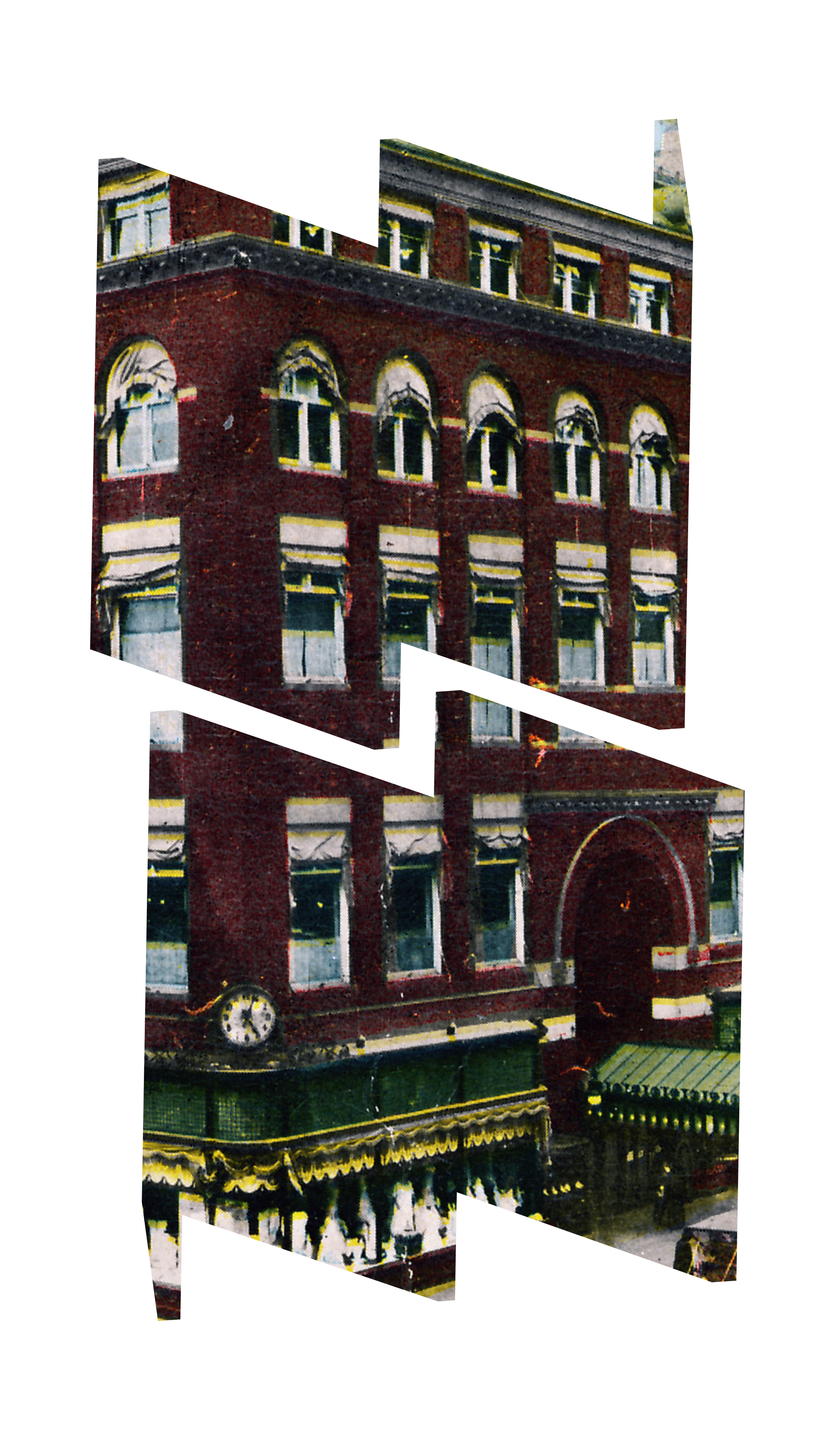 Image of classic Department Store inserted in a W and M frame.