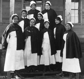 African American nurses at Camp Sherman, 1919