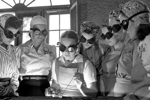 Airplane Construction Class, April 1942