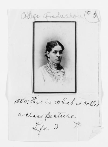 Carrie Chapman Catt from her college graduation.