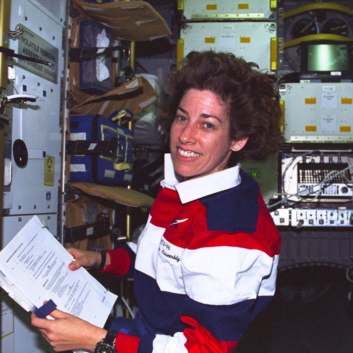 Ellen Ochoa in space
