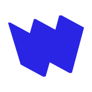 Blue W logo
