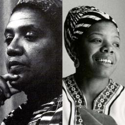 Headshots of Audre Lorde and Maya Angelou