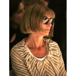 Anna Wintour at New York's Fall Fashion Week, 2005