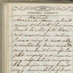 Excerpt from Francis Anne Rollin’s Journal