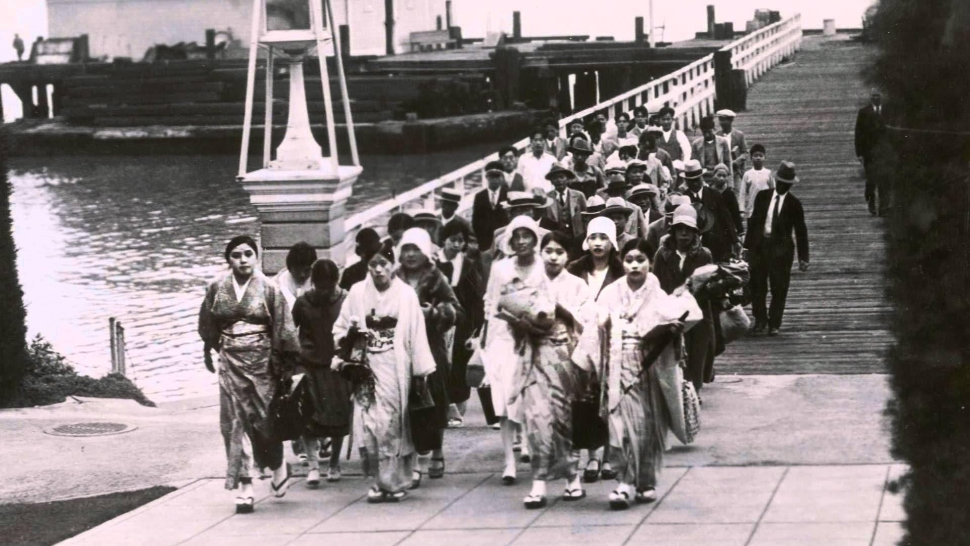 Immigrants Arriving At Immigration Station on Angel Island