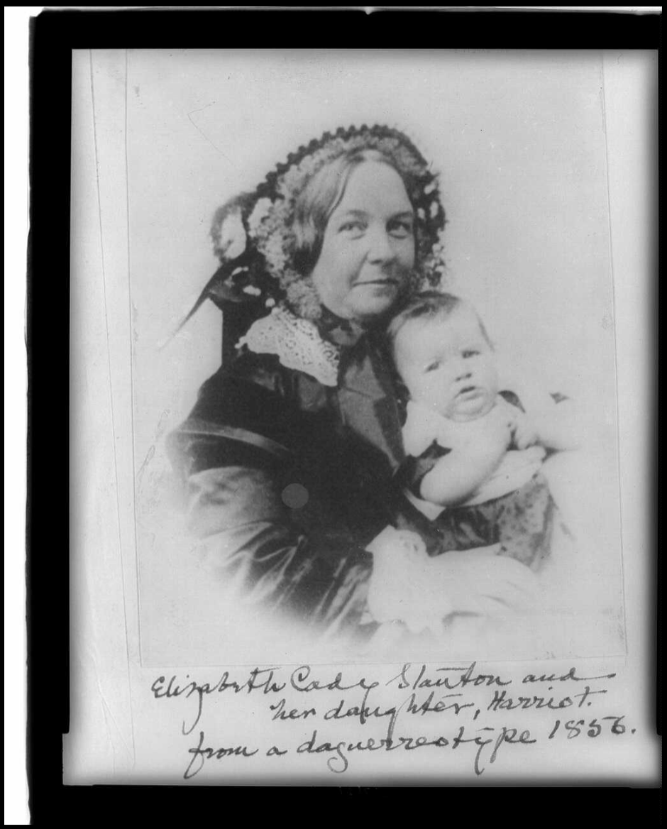 Stanton poses for a photograph with her daughter.