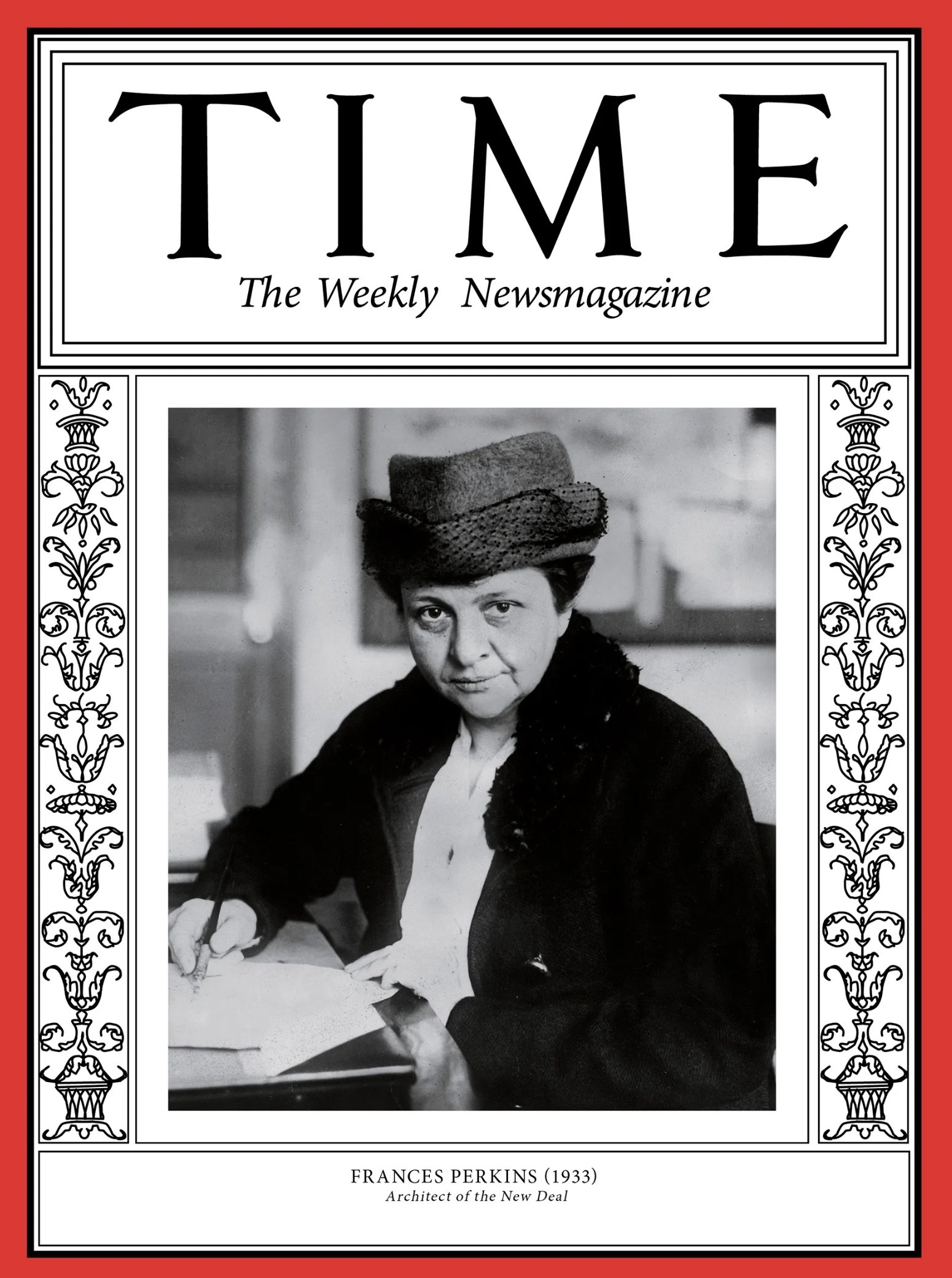 Front cover of TIME magazine featuring a black and white portrait of Perkins