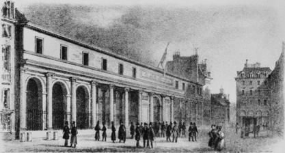 Black & Photo of the L'Ecole de Medicine