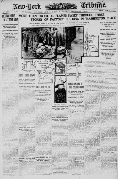 Front Page of New York Tribune