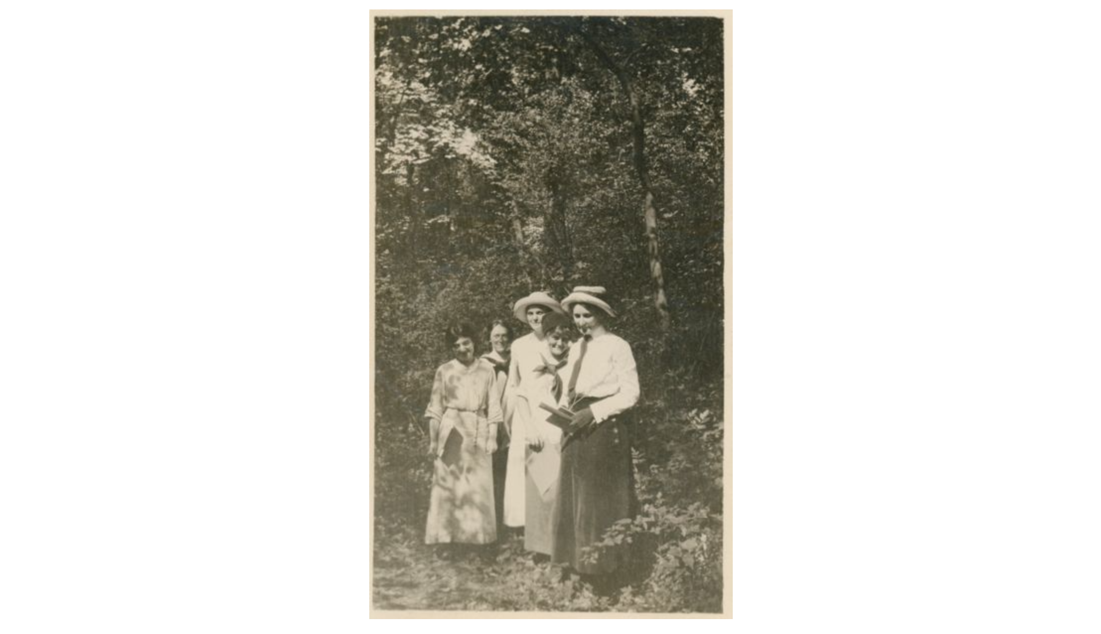 Florence Bascom and students on geology field excursion 2