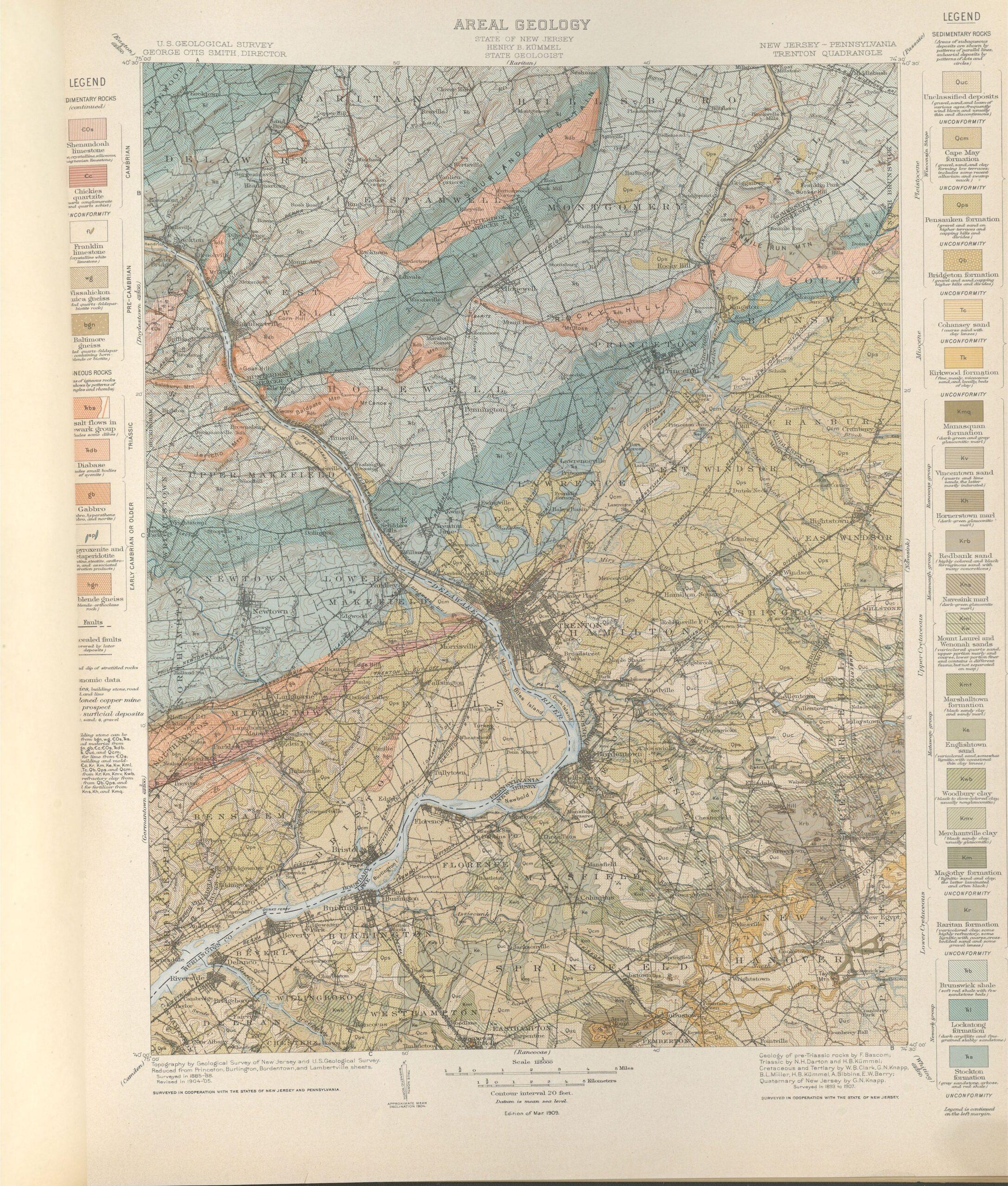 Trenton folio, New Jersey-Pennsylvania. Florence Bascom.
