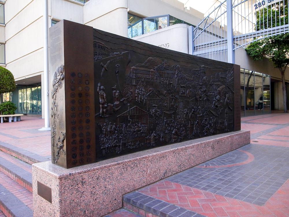 Ruth Asawa’s Japanese American Internment Memorial. 