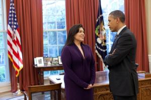Kimberly Teehee and President Obama