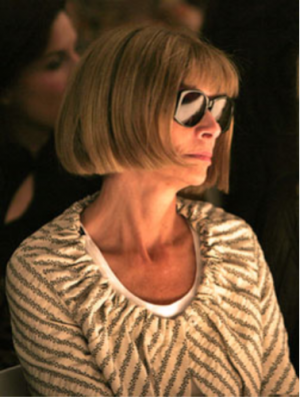 Anna Wintour at New York's Fall Fashion Week, 2005